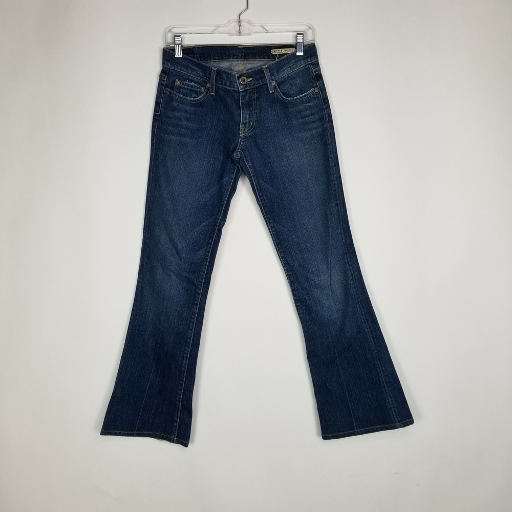 Chip And Pepper Womens Distressed Jeans Size 26 Blue Denim Rear Pocket Design